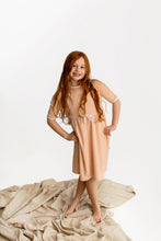 Load image into Gallery viewer, Terry 3/4 Sleeve Dress- Blush