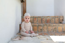 Load image into Gallery viewer, Ribbed Grandpa Footie-Beige