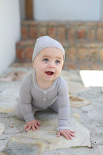 Load image into Gallery viewer, Ribbed Grandpa Footie-Dusty Blue