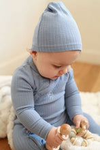 Load image into Gallery viewer, Side Snap Footie- Blue