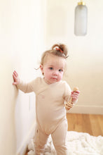 Load image into Gallery viewer, Side Snap Footie- Cream