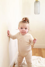 Load image into Gallery viewer, Side Snap Footie- Cream
