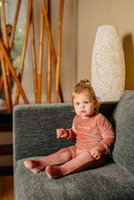 Load image into Gallery viewer, Stay Cozy Footie- Rose
