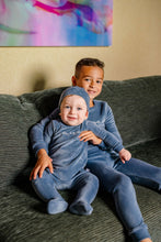 Load image into Gallery viewer, Stay Cozy Footie- Royal Blue