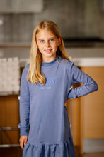 Load image into Gallery viewer, Pouf Sweater Dress- Blue