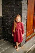 Load image into Gallery viewer, Varsity Dress- Burgundy