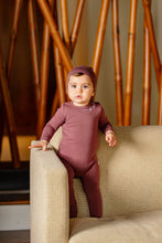 Load image into Gallery viewer, POUF Embroidered Footie- Berry