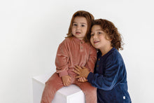 Load image into Gallery viewer, Velour Henley Set- Dusty Rose