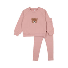 Load image into Gallery viewer, Bear Sweatsuit- Pink