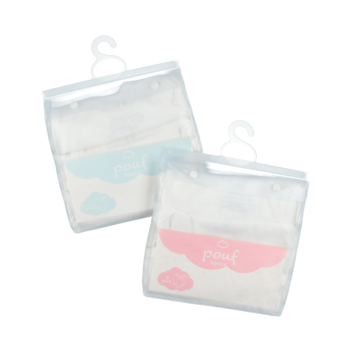 Baby Girl Undershirts3 Pack Pouf