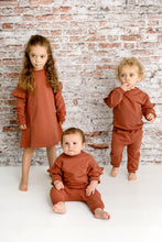 Load image into Gallery viewer, Ruffle Sweatsuit- Cherry