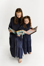 Load image into Gallery viewer, Velour Maxi Robe- Navy