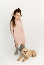 Load image into Gallery viewer, Waffle Dress- Dusty Pink
