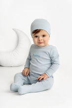 Load image into Gallery viewer, Pouf Baby Footie- Blue