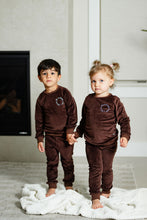 Load image into Gallery viewer, Logo Velour PJ-Brown/Blue
