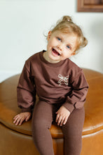 Load image into Gallery viewer, Bow Sweatsuit-Rosy Brown