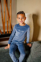 Load image into Gallery viewer, Stay Cozy PJ- Royal Blue