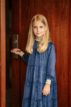 Load image into Gallery viewer, Velour Robe- Navy