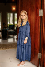 Load image into Gallery viewer, Velour Robe- Navy