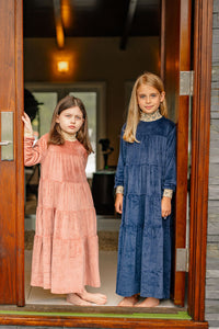Velour Robe- Navy