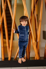 Load image into Gallery viewer, Velour PJ- Navy