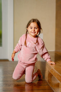 Velour Bunny Set- Pink