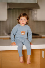 Load image into Gallery viewer, Bear Sweatsuit- Blue