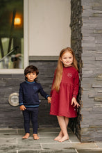 Load image into Gallery viewer, Varsity Dress- Burgundy