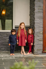 Load image into Gallery viewer, Varsity Dress- Burgundy