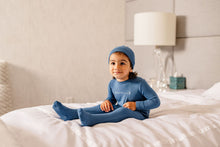 Load image into Gallery viewer, Shoot for the Moon Footie- Royal Blue