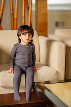 Load image into Gallery viewer, POUF Embroidered Footie- Dark Grey