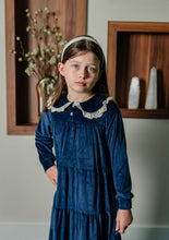 Load image into Gallery viewer, Velour Maxi Robe- Navy