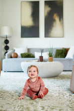Load image into Gallery viewer, Velour Grandpa Footie-Pink