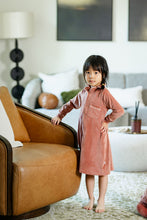 Load image into Gallery viewer, Velour Grandpa Lounge Dress-Pink