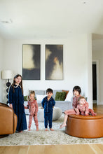 Load image into Gallery viewer, Velour Grandpa PJ-Navy