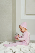 Load image into Gallery viewer, Velour Bear Footie-Pink