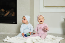 Load image into Gallery viewer, Velour Bear Footie-Pink