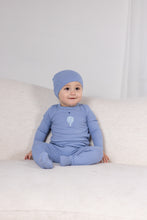 Load image into Gallery viewer, Hot Air Balloon Graphic Footie- Blue