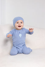 Load image into Gallery viewer, Hot Air Balloon Graphic Footie- Blue