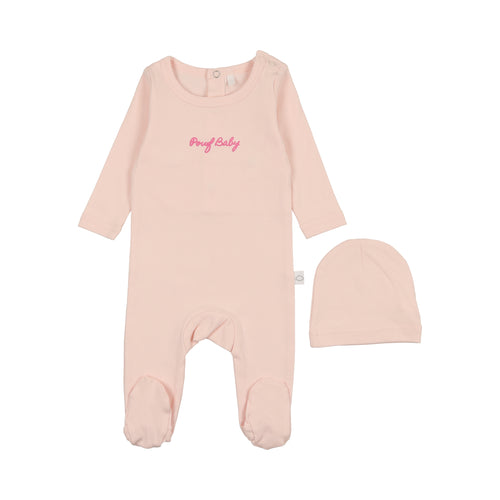 Pouf Baby Footie- Pink