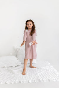 Henley Nightgown- Blush