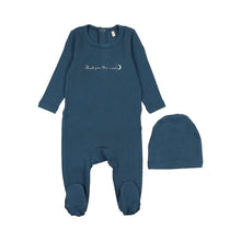 Load image into Gallery viewer, Shoot for the Moon Footie- Royal Blue