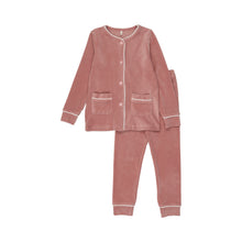 Load image into Gallery viewer, Velour PJ- Dusty Pink