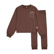 Load image into Gallery viewer, Bow Sweatsuit-Rosy Brown