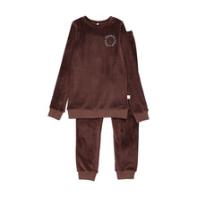 Load image into Gallery viewer, Logo Velour PJ-Brown/Blue