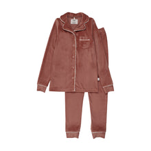 Load image into Gallery viewer, Velour Grandpa PJ-Pink