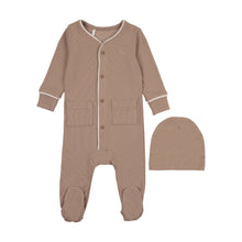 Load image into Gallery viewer, Ribbed Grandpa Footie- Cocoa