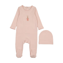 Load image into Gallery viewer, Bunny Graphic Footie- Blush