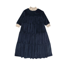 Load image into Gallery viewer, Velour Robe- Navy