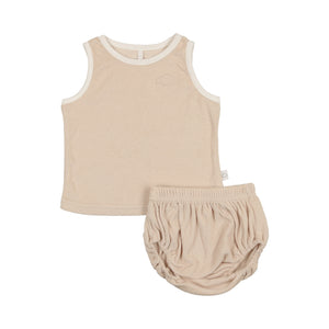 Terry Baby Set- Taupe